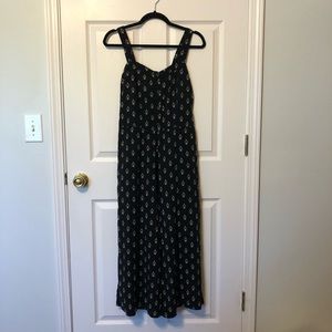 Loft one time use jumpsuit with smocking & straps.